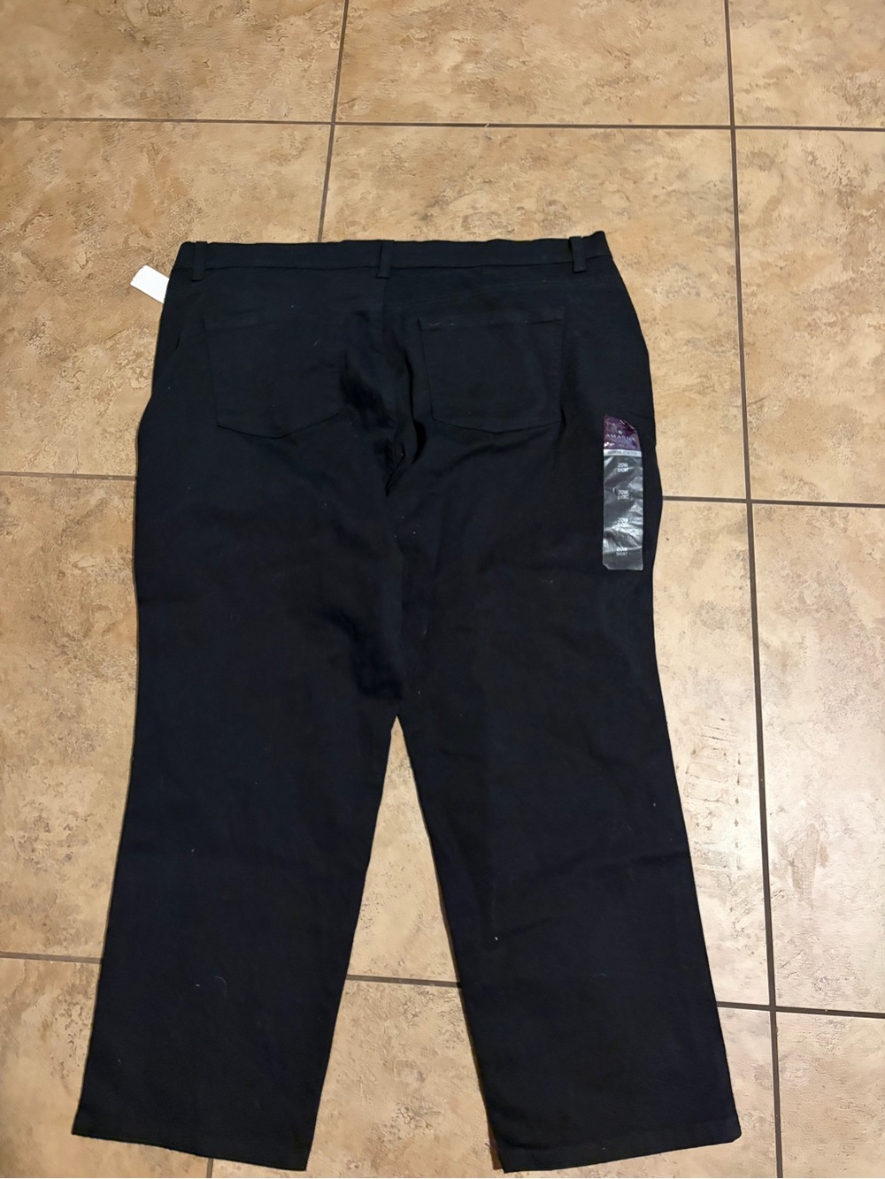 Classic Black Straight-Leg Pants. Vintage Gloria Vanderbilt.